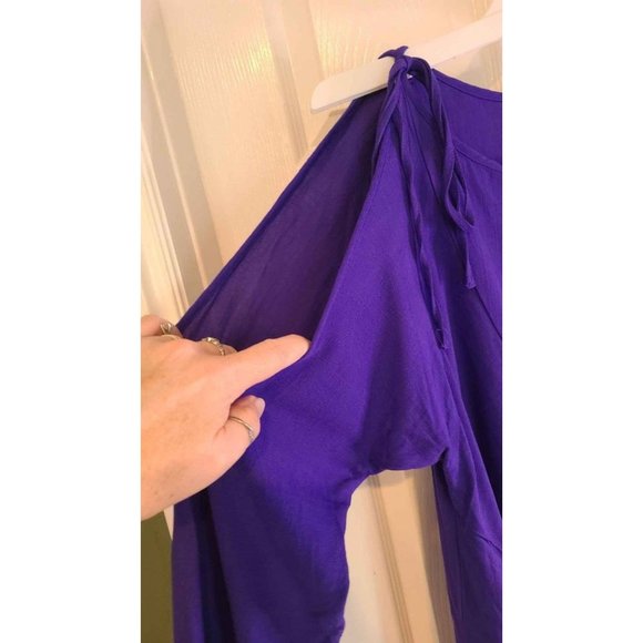 NWT Free People Tunic Mini Dress Violet Purple Size Medium - Picture 4 of 10